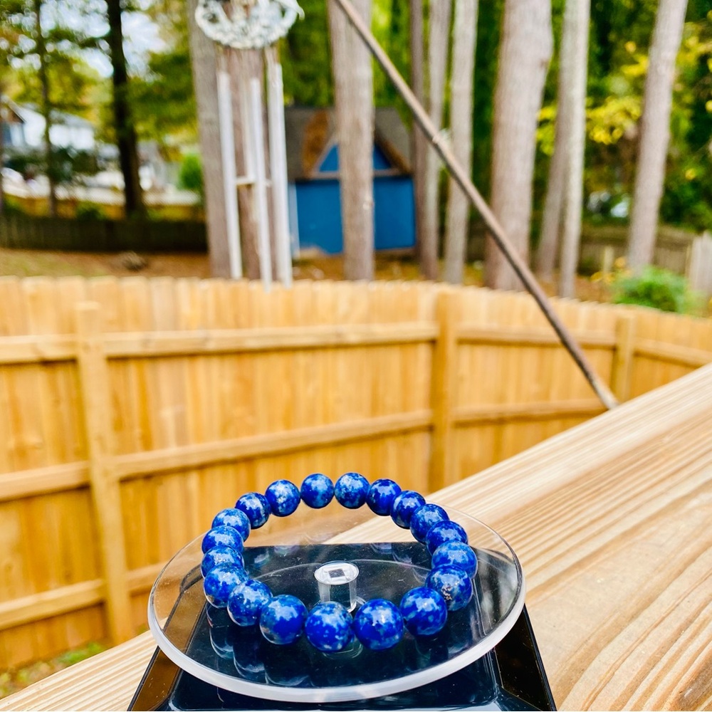 Blue Lapis Lazuli Stone of Truth Gemstone Bracelet 10mm